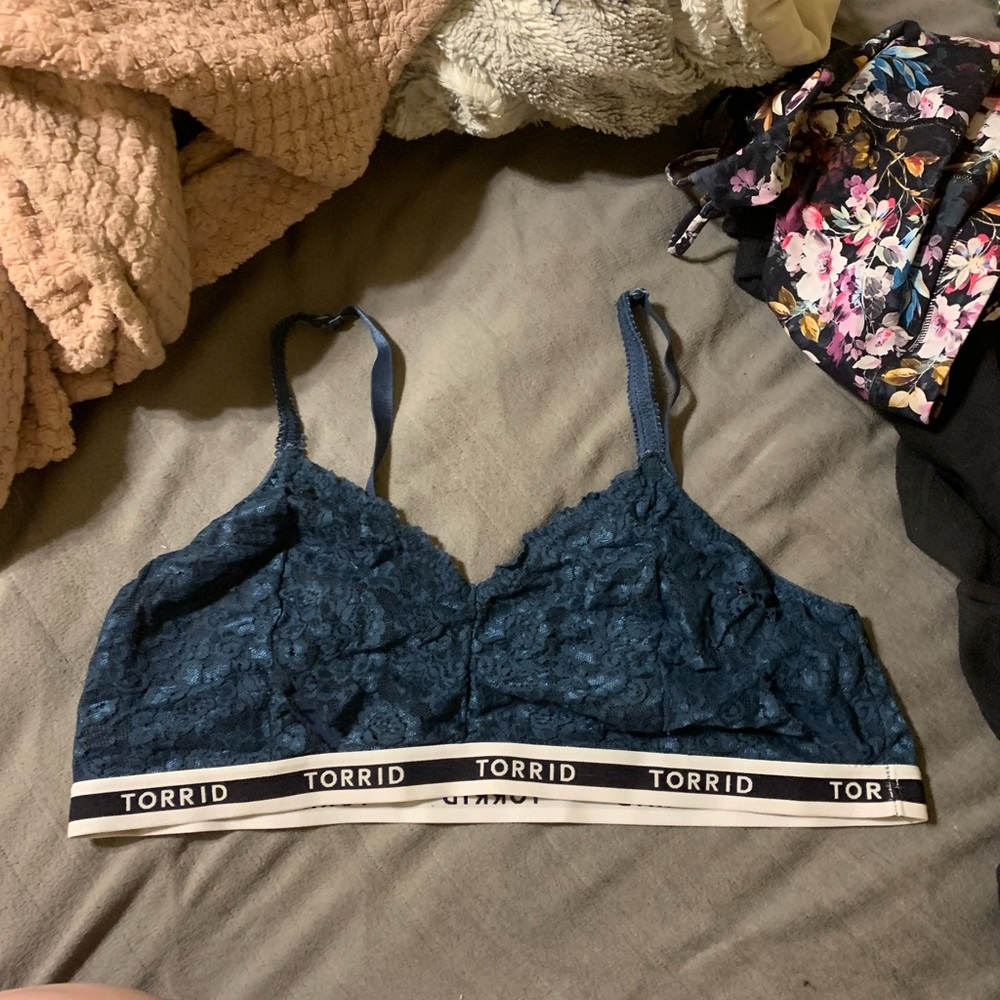 Blue torrid bralette